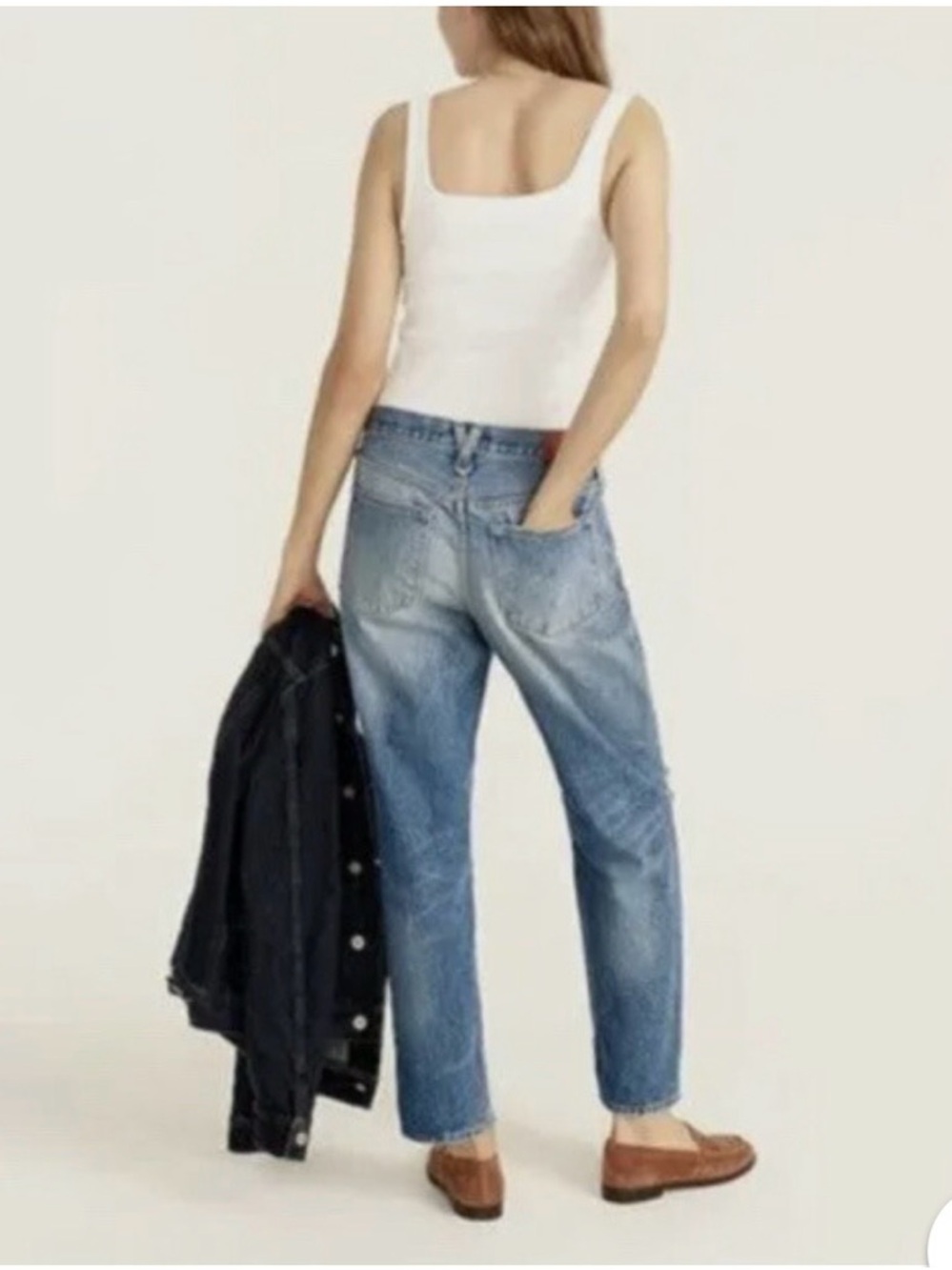 J. Crew Slouchy Distressed Boyfriend Jeans. Size 29P - Picture 3 of 10
